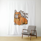 Tenture Mops d'Halloween (En situation)