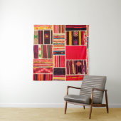 Tenture Moquette turque patchwork fait main. Patchwork Pat (En situation)