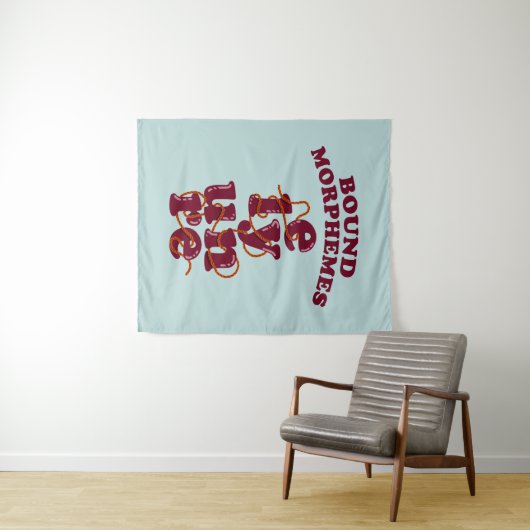 Tenture Morphèmes liés Phonique enseignement anglais (En situation (horizontale))