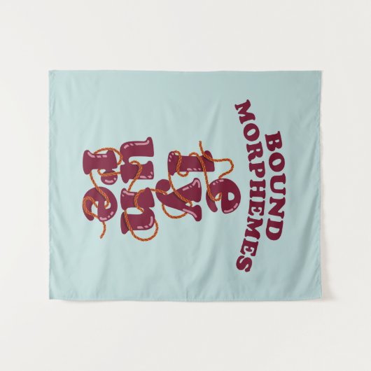 Tenture Morphèmes liés Phonique enseignement anglais (Devant (Horizontal))