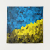 Tenture Mosaïque du drapeau ukrainien (Devant)