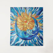 Tenture Mosaïque du soleil et de la lune (Devant)