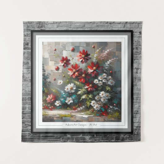 Tenture Mosaïque florissante (Devant)