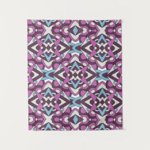 Tenture Mosaïque Géométrique Moderne – Motif de Couleur Ab