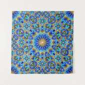Tenture Mosaïque marocaine : Design arabe sans fil (Devant (Horizontal))