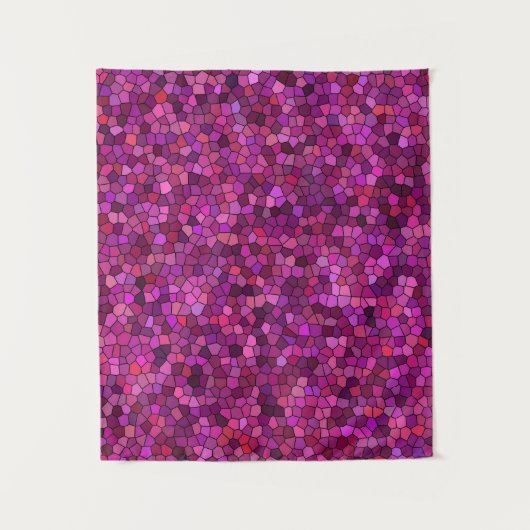 Tenture Mosaïque Rose Violet (Devant)