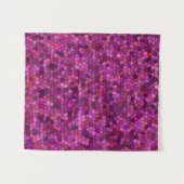 Tenture Mosaïque Rose Violet (Devant (Horizontal))