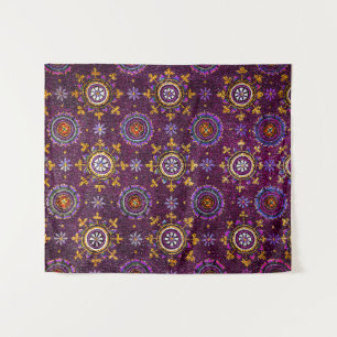 TENTURE MOSAÏQUES BYZANTINES DE RAVENNE,ÉTOILE,NUIT ÉTOILÉ