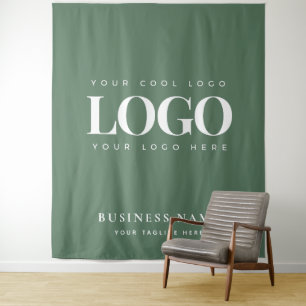 Tenture Moss Green Company Logo d'entreprise Contexte de l