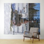 Tenture Moteur à vapeur historique... (En situation (horizontale))