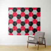 Tenture Motif 3d cubique (En situation (horizontale))