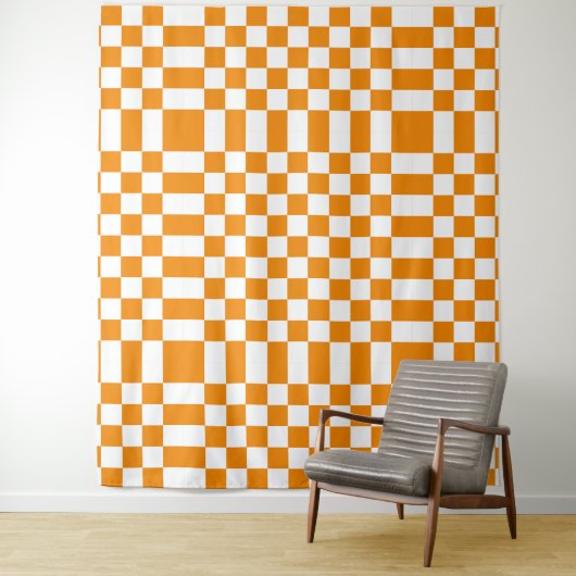 Tenture Motif à carreaux (En situation)