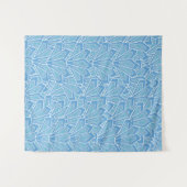 Tenture Motif à lames bleues (Devant (Horizontal))
