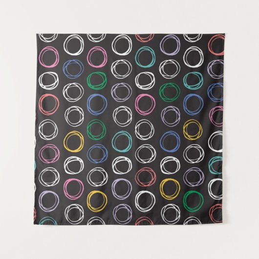 Tenture Motif à main avec lignes brossées sans soudure (Devant (Horizontal))