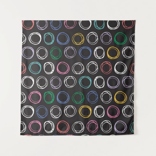 Tenture Motif à main avec lignes brossées sans soudure (Devant)