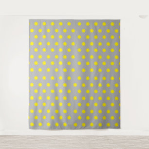 Tenture Motif à pois éclaboussés ensoleillés