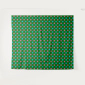 Tenture Motif à pois vert rose bleu (Devant (Horizontal))