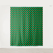 Tenture Motif à pois vert rose bleu (Devant)