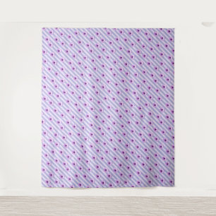 Tenture Motif à rayures pastel avec des marguerites