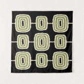 Tenture Motif Abstrait anneaux atomiques (Devant (Horizontal))