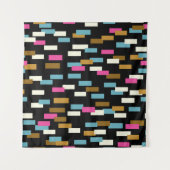 Tenture motif Abstrait aux formes géométriques texturées. (Devant (Horizontal))
