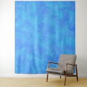 Tenture Motif Abstrait Bleu (En situation)
