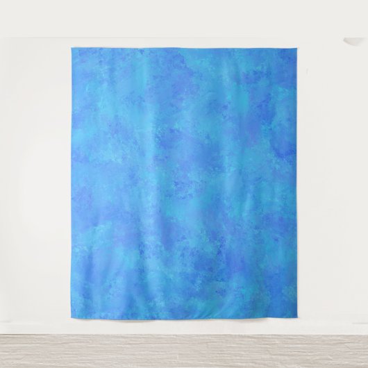 Tenture Motif Abstrait Bleu (Devant)