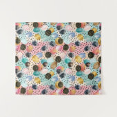 Tenture Motif Abstrait brosse et Pointe Polka (Devant (Horizontal))