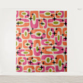 Tenture Motif Abstrait Cosmique Moderne Rétro du Milieu du (Devant)