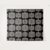 Tenture Motif abstrait d'anneaux atomiques (Devant (Horizontal))
