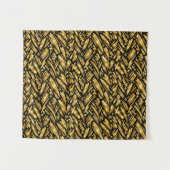 Tenture Motif abstrait de feuille d'or (Devant (Horizontal))