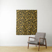 Tenture Motif abstrait de feuille d'or (En situation)