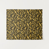 Tenture Motif abstrait de feuille d'or (Devant (Horizontal))