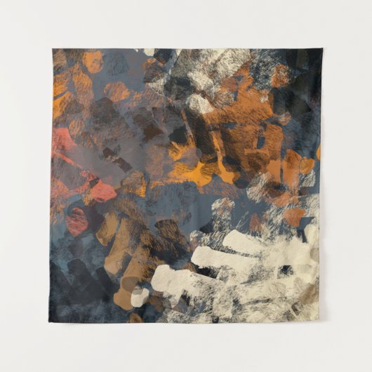 Tenture Motif abstrait fait main. Art moderne (Devant)