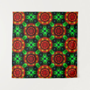 Tenture Motif Abstrait Floral Moderne Bohème Élégant #504