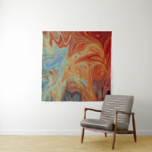 Tenture Motif abstrait fluide (En situation (horizontale))