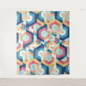 Tenture Motif abstrait géométrique moderne (Devant)