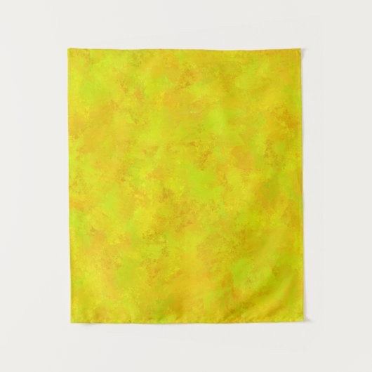 Tenture Motif Abstrait Jaune Orange Vert (Devant)