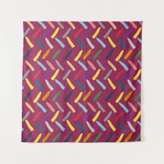 Tenture Motif Abstrait moderne (Devant)