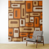 Tenture Motif Abstrait moderne rétro du milieu du siècle (En situation)