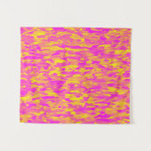 Tenture Motif Abstrait rose jaune orange (Devant (Horizontal))