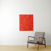 Tenture Motif Abstrait rouge orange (En situation)