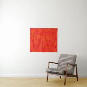 Tenture Motif Abstrait rouge orange (En situation (horizontale))