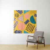 Tenture Motif abstrait sans couture avec différentes forme (En situation (horizontale))