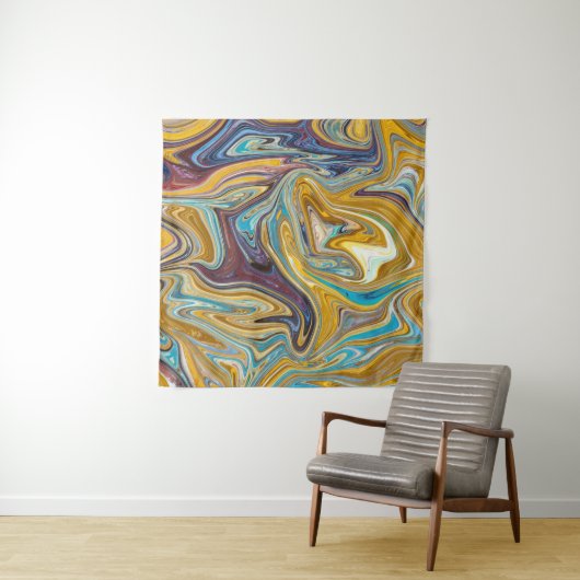 Tenture Motif abstrait transparent (En situation (horizontale))