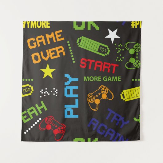 Tenture motif abstrait transparent dans le style de jeu de (Devant)