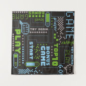 Tenture motif abstrait transparent dans le style de jeu de (Devant (Horizontal))