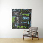 Tenture motif abstrait transparent dans le style de jeu de (En situation)