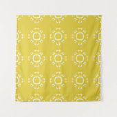 Tenture motif Abstrait transparent de couleur jaune (Devant (Horizontal))