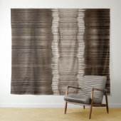 Tenture Motif Abstrait unique Brown et beige (En situation (horizontale))